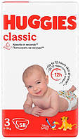 Подгузники детские Huggies Classic 3 (4-9 кг) Jumbo Pack 58 шт