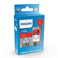 Автомобильная сигнальная лампа PHILIPS P21W LED red Ultinon Pro6000 (11498RU60X2)