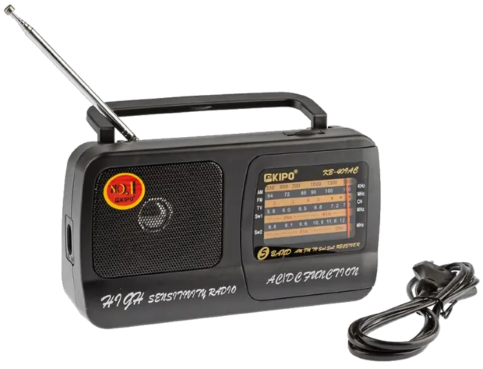 Портативный Fm радиоприемник на батарейках KIPO KB-409AC Az (ID ...