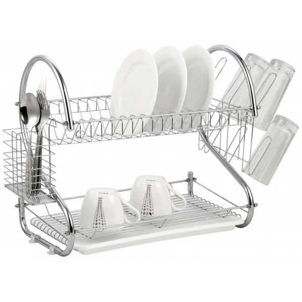Сушилка для посуды Kitchen storage rack из нержавеющей стали, органайзер для посуды, полка для посуды,PM