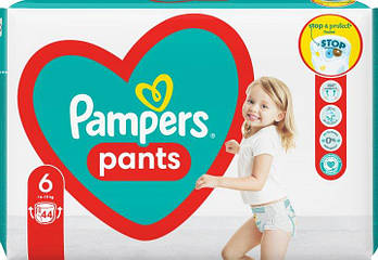 Підгузки-трусики дитячі Pampers Pants Extra Large 6 (16+ кг) Jumbo Pack, 44 шт