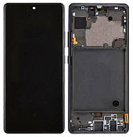 Дисплей Samsung Galaxy A71 5G A716 с тачскрином и рамкой, оригинал 100% Service Pack, Black