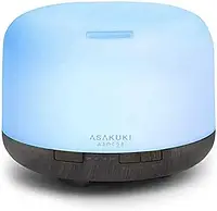 Ароматический диффузор ASAKUKI объемом 500 мл, ультразвуковой ароматерапевтический диффузор для эфирных масел