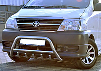 Кенгурятник WT003 (нерж) на Toyota HiAce