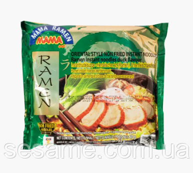 Локшина швидкого приготування з качкою RAMEN Instant noodles DUCK MAMA 60 г