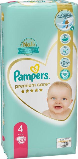 Підгузки дитячі Pampers Premium Care Dry Max Maxi 4 (8-14 кг) Econom Pack 52 шт