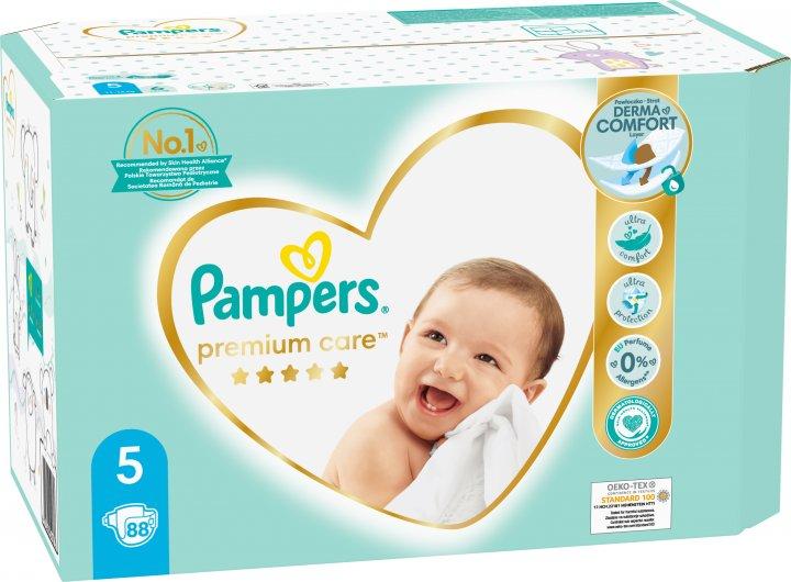 Підгузки дитячі Pampers Premium Care Dry Max Junior 5 (11-25 кг) Mega Pack 88 шт