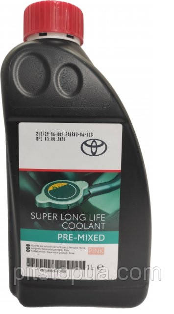 Toyota Super LL Coolant , 1 L, 0888980150 (готовый Антифриз, Розовый ...