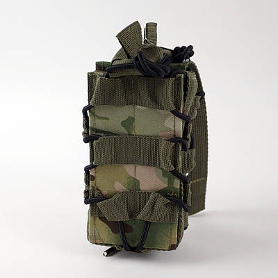 Підсумок штурмовий під магазини АК відкритий з пластиковими вставками MOLLE