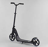 Самокат двоколісний Best Scooter з широким кермом, Чорний, фото 4