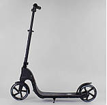 Самокат двоколісний Best Scooter з широким кермом, Чорний, фото 3