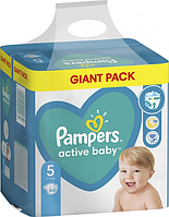 Підгузки дитячі Pampers Active Baby Junior 5 (11-18 кг) Giant Pack, 64 шт