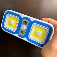 Яскравий акумуляторний подвійний світильник з пультом і датчиком руху Remote Controlled Light COBx2 у коридор ванну туалет