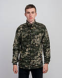 Чоловіча флісова кофта на замку, принт камуфляж. Розміри: S,M,L,XL,XXL., фото 4