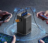 Павербанк 60000 mAh iBattery O2 Project Оригінал (30 Вт РК-дисплей +4 USB-порти) для ноутбука телефона Power Bank, фото 9