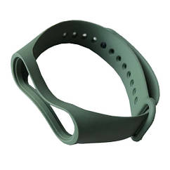 Силіконовий ремінець браслет для Xiaomi Mi Band 3 / 4, Спортивний ремінець на Сяомі Мі Бенд 3 / 4 Хакі