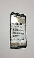 Б.у. оригінал дисплей із невеликою тріщиною в рамці для телефона zte blade a520