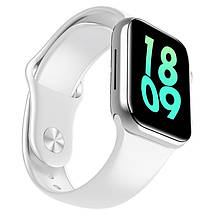 Розумний смарт-годинник Watch SMART I7 PRO MAX з голосовим викликом трекер пульсометр оксиметр Білий, фото 4