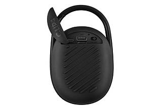 Бездротова портативна колонка JBL CLIP4 Bluetooth переносна з карабіном Usb акустика FM радіо чорний, фото 5