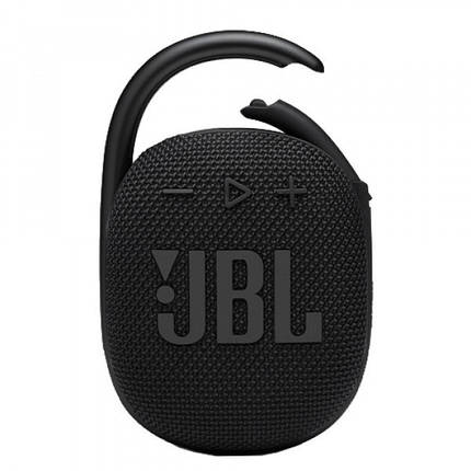 Бездротова портативна колонка JBL CLIP4 Bluetooth переносна з карабіном Usb акустика FM радіо чорний, фото 1
