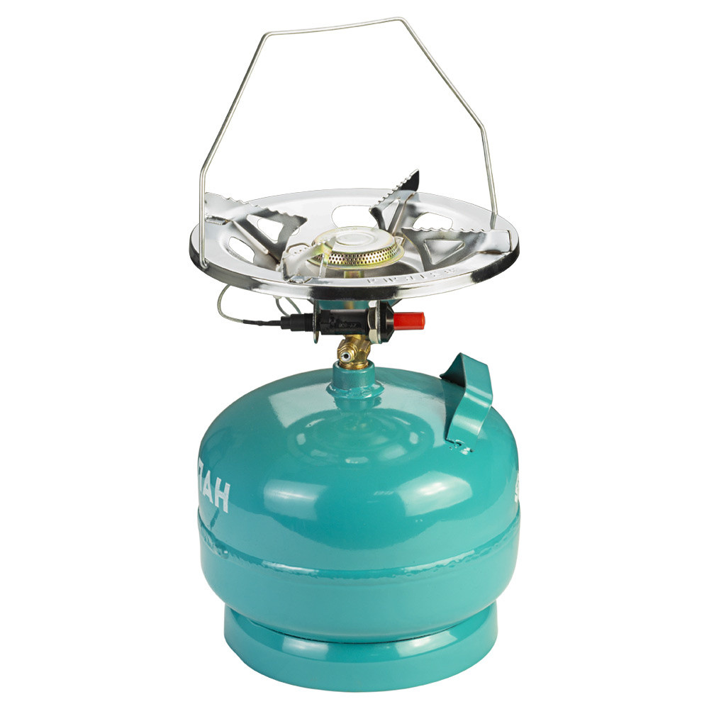Комплект газовий кемпінг балон на 5 літрів з п'єзопідпалом для дому, туризму, походу TM SIGMA, фото 1