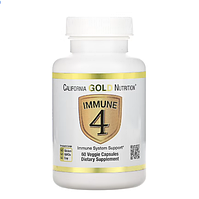 California Gold Nutrition Immune 4 засіб для зміцнення імунітету 60 вегетаріанських капсул