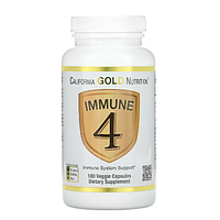 California Gold Nutrition Immune 4 засіб для зміцнення імунітету 180 вегетаріанських капсул