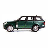 Машинка Range Rover іграшка моделька металева колекційна 21 см Зелений (59894), фото 4