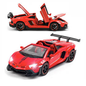 Іграшка Lamborghini Aventador LP700 машинка моделька металева дитяча 15 см Червоний (59908)