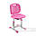 Комплект парта для школярів Cubby Nerine Grey + дитячий стілець FunDesk SST2 Pink, фото 4
