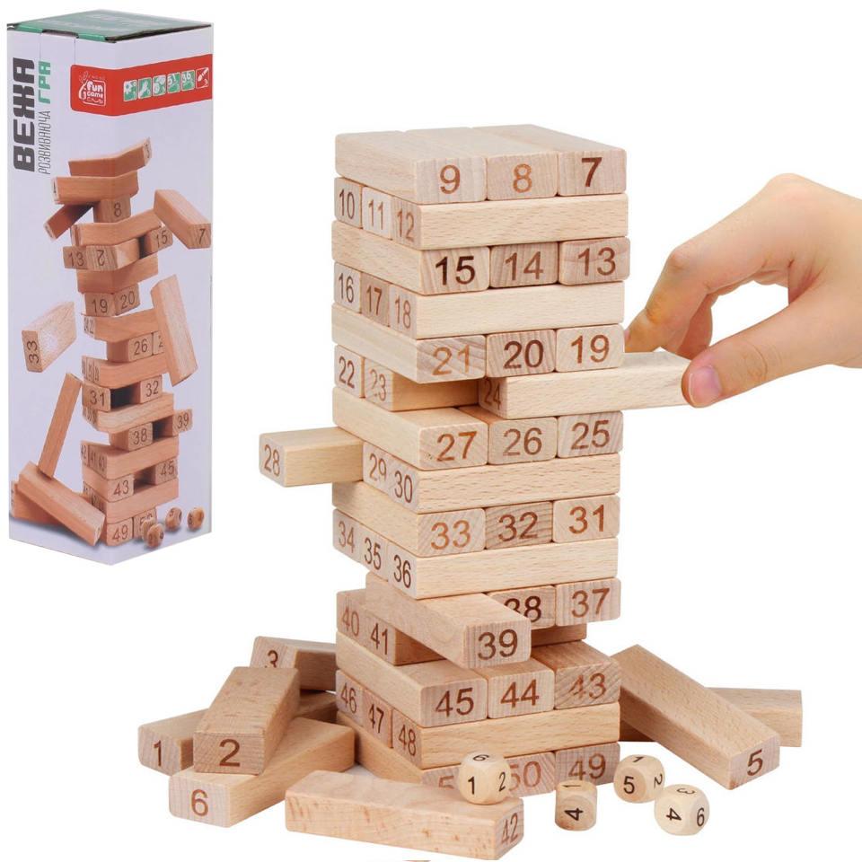 Дерев'яна настільна гра Vega "Вежа" арт. 72154, фото 1