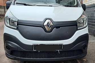 Зимова накладка на решітку Глянцева для Renault Trafic 2015↗ рр.