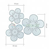 Ножі для машинки для вирубки та тиснення, КВІТИ, №15, фото 2