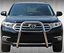 Передній захист кенгурятник (нерж) Toyota Highlander 2008-2013