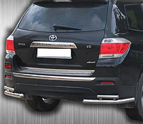 Задні подвійні куточки AK003-double 2 шт нерж Toyota Highlander 2008-2013