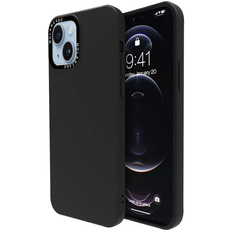 Чохол-накладка Silicone Molan Cano SF Jelly MIXXI для Apple iPhone 14 Plus (black)