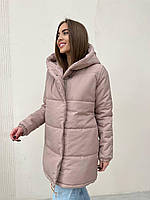 Теплая зимняя куртка Зефирка Ткань плащевка «канада» матовая + силикон 250 Размеры 42,44,46