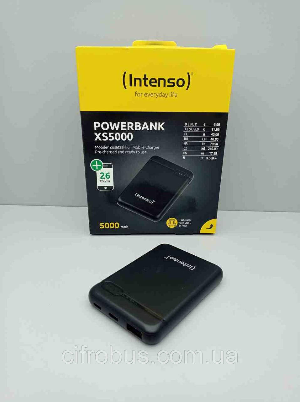 Универсальный Внешний Аккумулятор Повербанк Б/У Intenso XS5000 5000 MAh ...