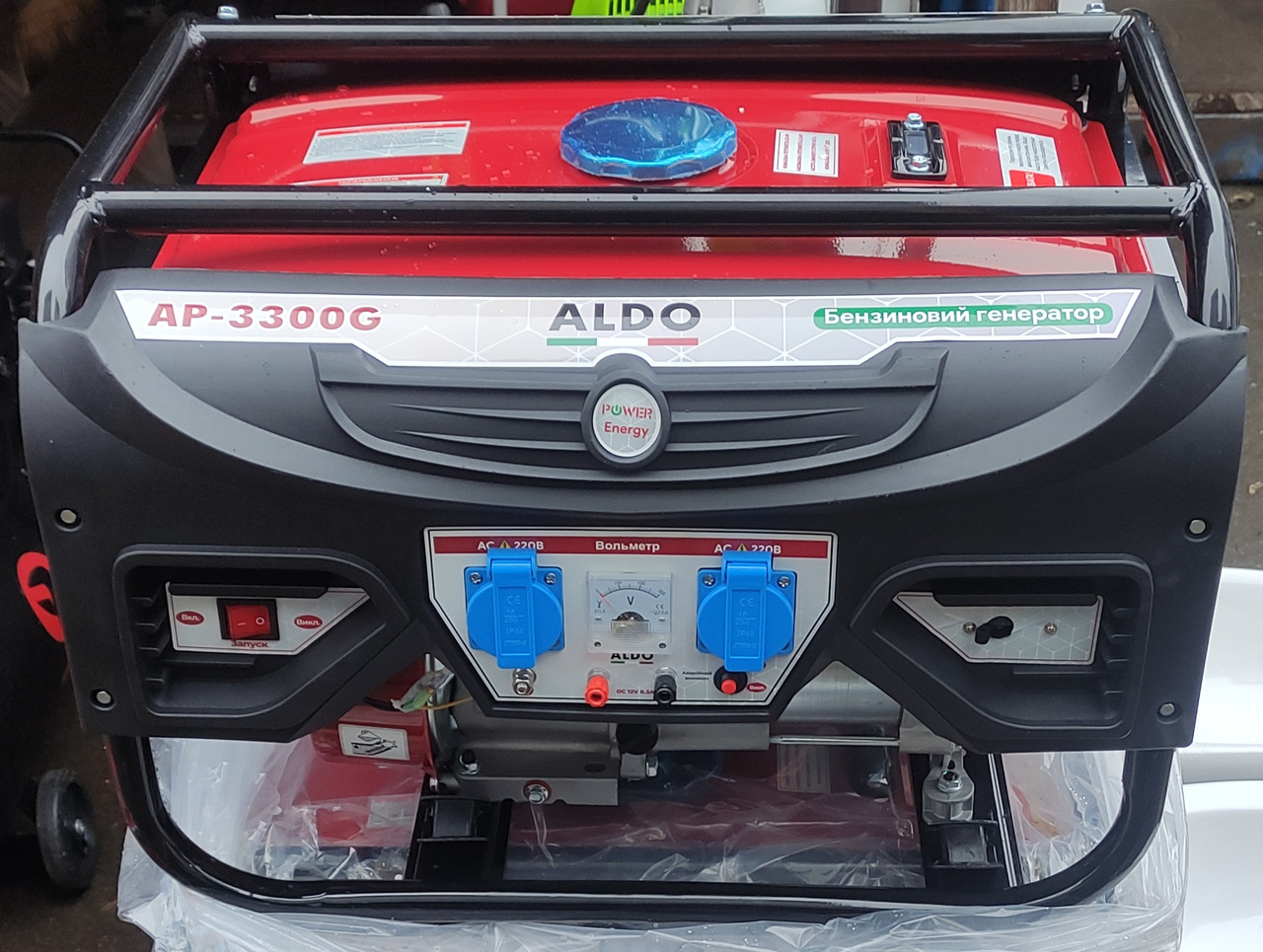 Генератор бензиновий ALDO AP-3300G (3.0-3.3 кВт, ручний стартер) мідна обмотка 100%.