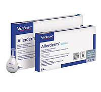 Virbac Allerderm Spot-on капли Вирбак Аллердерм для лечения дерматозов собак и кошек до 10 кг №6 пип. по 2 мл