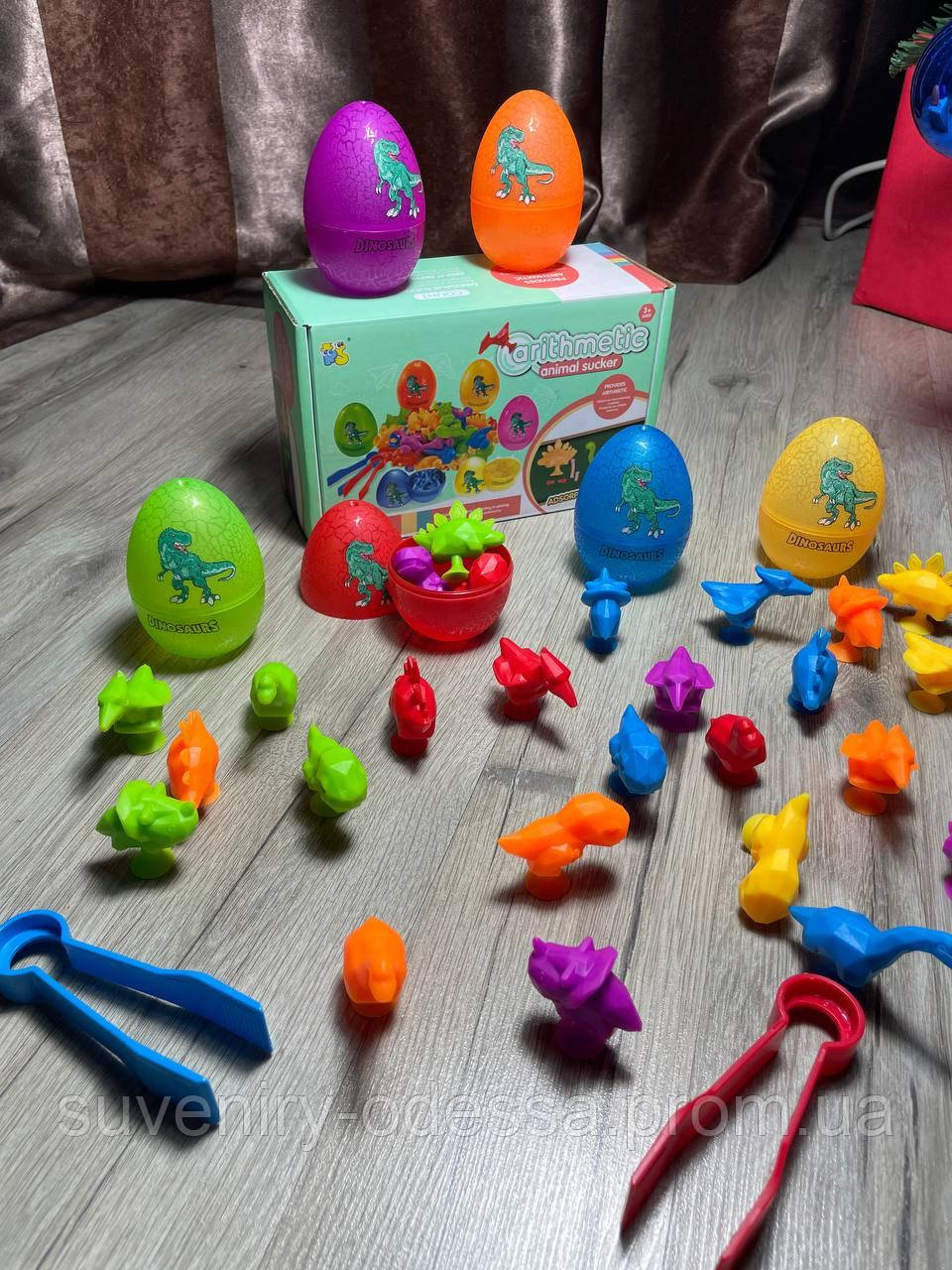 Сортер яйця з динозаврами на присосках, фото 1