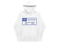 Худи белый LOYS Vlone x Pop Smoke Stop Snitching On The Woo Hoodie