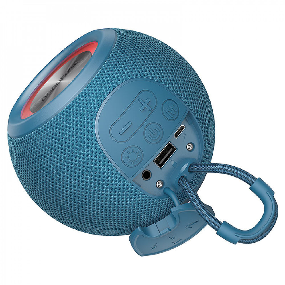 Портативна колонка Bluetooth Original Borofone BR23 Sound ripple sports 111*111*87mm, Синій