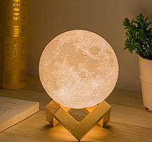 Настільний світильник Місяць на сенсорному керуванні, 3D 10 см