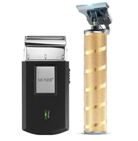 Комбо-набір для стрижки Hair Trimmer Skeleton + Moser Mobile Shaver (HT 7870G+3615-0051)