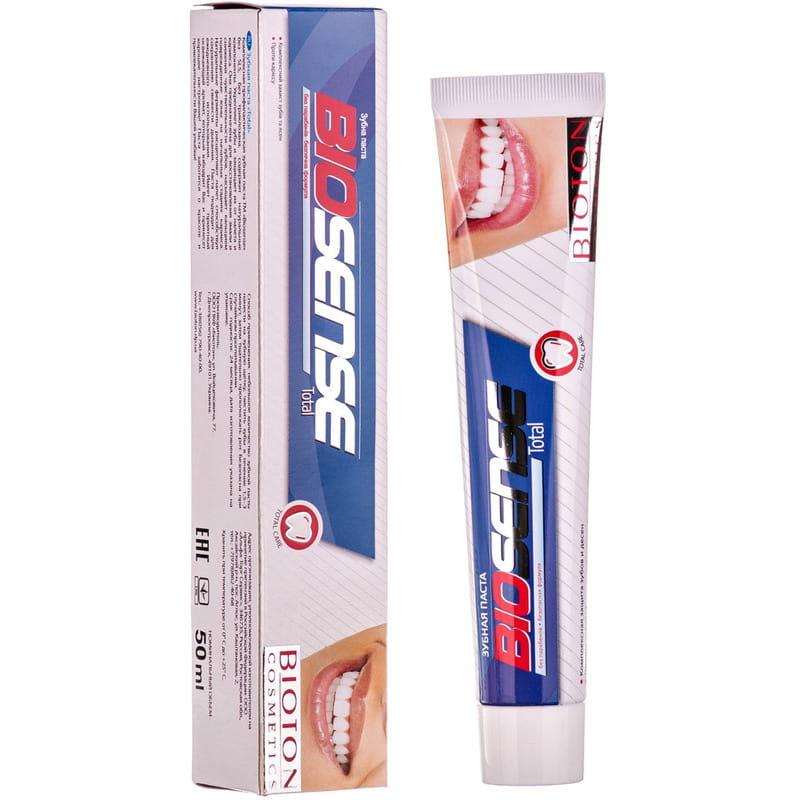 Зубна паста BIOTON Biosense Total комплексний захист зубів та ясен 50 мл (4820026149196)