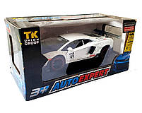 Іграшкова машинка металічна Lamborghini Aventador (Ламборгіні авентадор) "АвтоЕксперт", біла, світло, звук, інерція, відкр двері,, фото 5