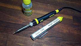 Паяльник Handskit 60W з тонким жалом + припій 25 г + флюс для паяння