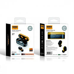 Гарнітура Double з кейсом Bluetooth Shock Bass TWS-Z7