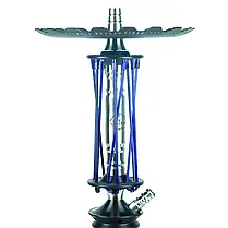 Кальян повний комплект Trumpet Rider, скляна колба, шахта нержавіюча сталь, 49 см, фото 3